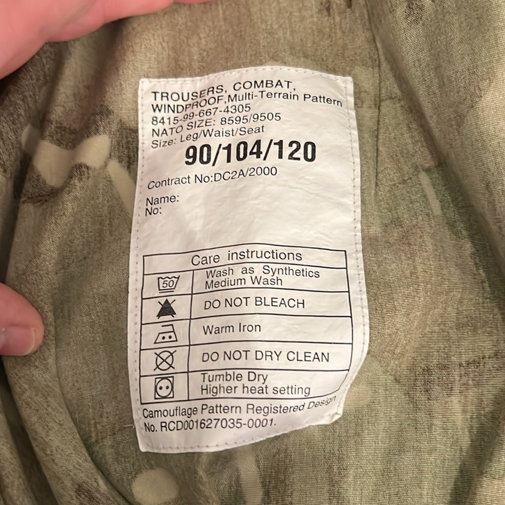 Army Combat Trousers Windproof - Picture 4 of 4